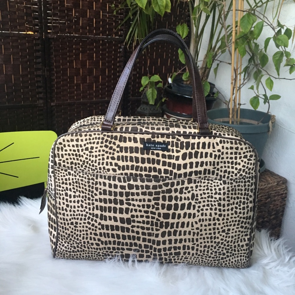 Kate Spade Lizard Faille Tote VGUC